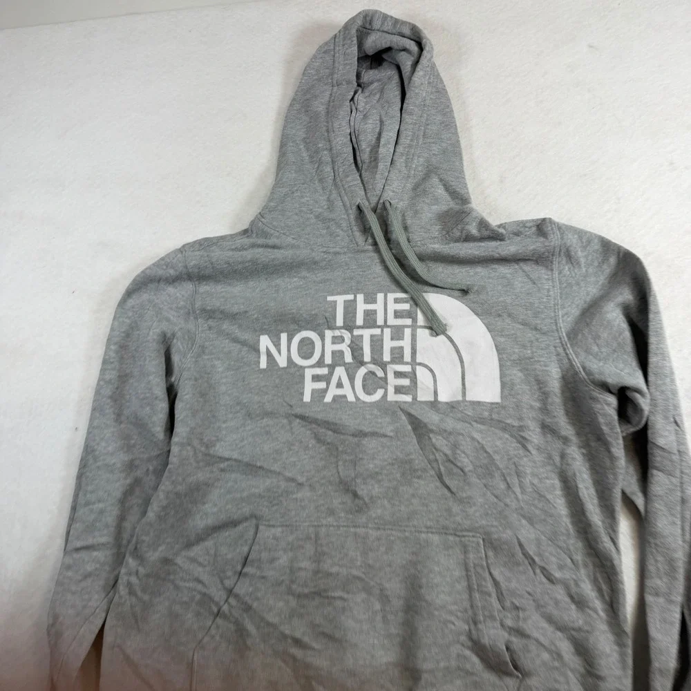 The North Face Mens Half Dome Pullover Hoodie Grey White Logo Medium NF0A4M4B